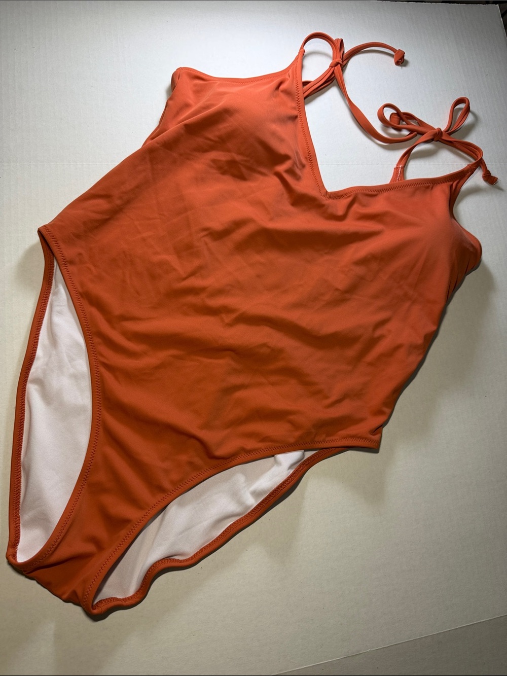 PINK Victoria's Secret Orange One‑Piece Swimsuit